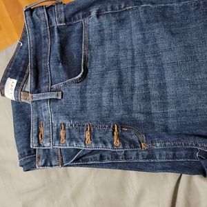 LOFT High Waisted 4 Button Skinny Jeans